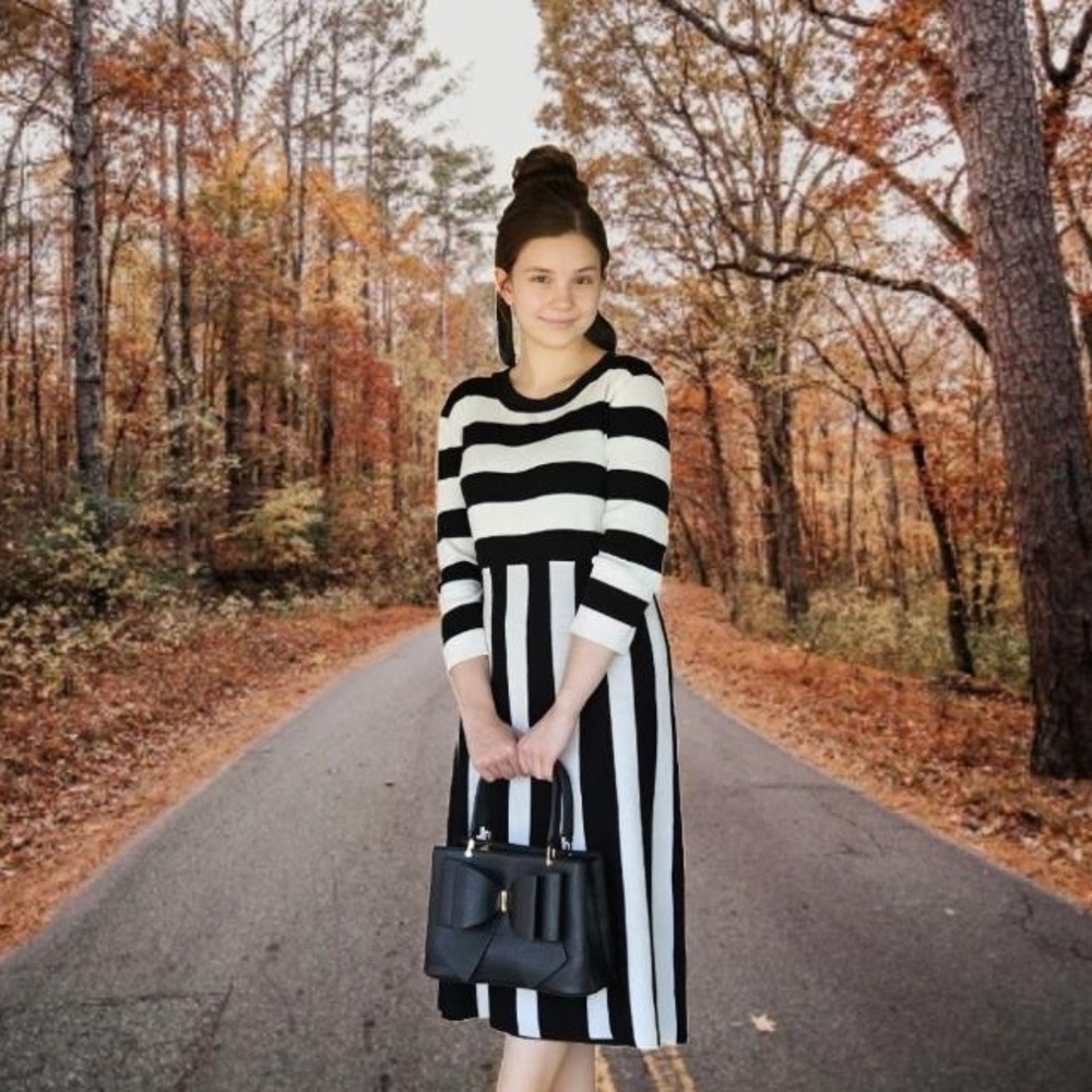 Black and White Dress